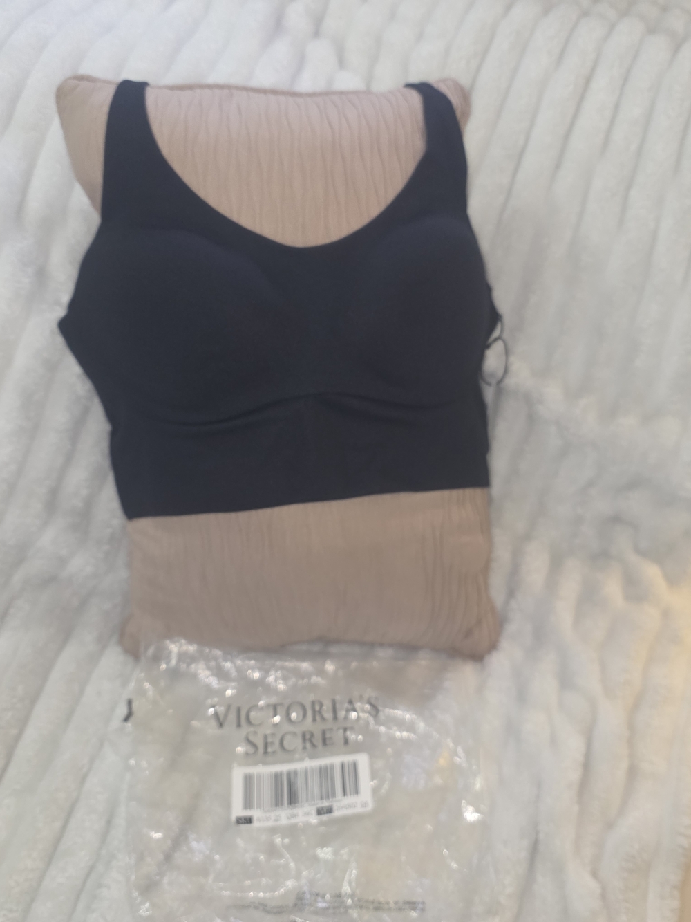 Victoria's Secret Black Strappy Longline Bralette